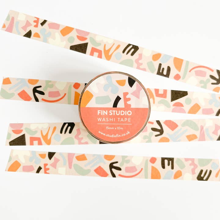 Fin Studio - Wholesale Washi Tape - Patterned Washi Tape, Bullet Journal Tape / Aloha