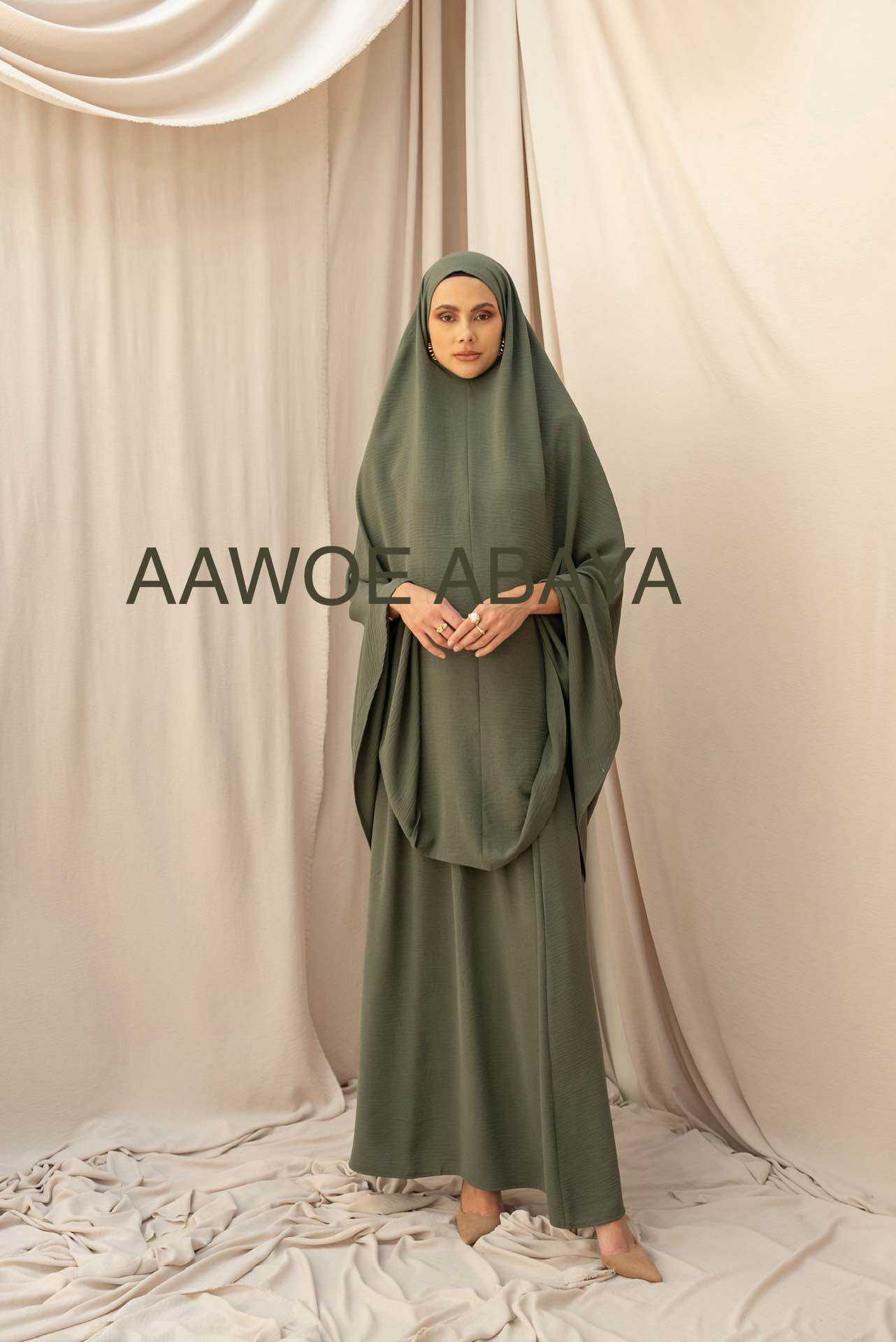 Aawoe Abaya - Wholesale Tops Set - Women's - Jilbab Janne Ready-to-Wear Elegant - 2801-SET55