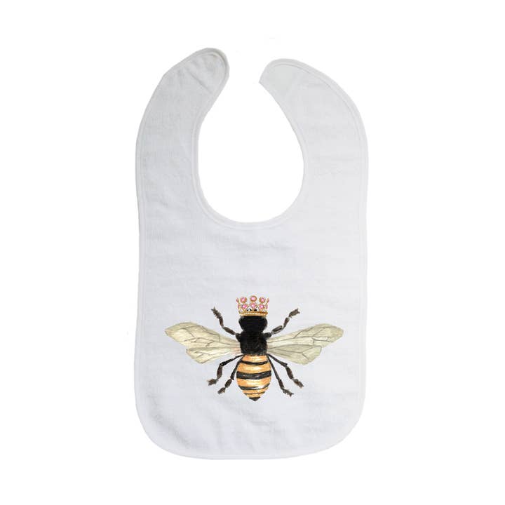 babete de abelha rainha com coroa por atacado de Tina Labadini Designs