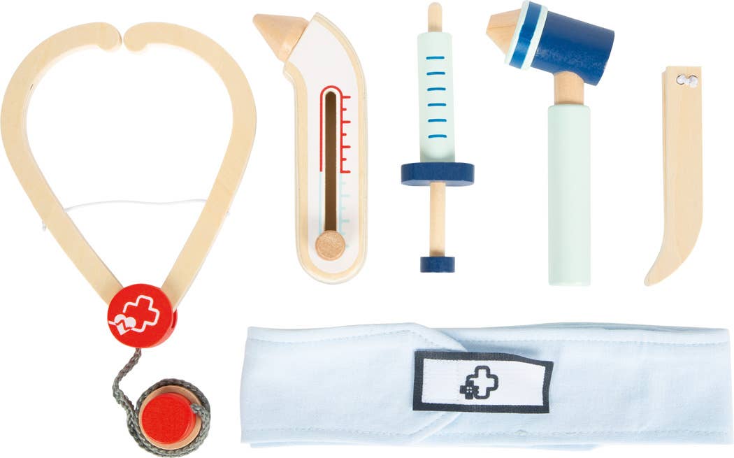 small foot – Engroshandel Legetøjssæt - Børn – Lægesæt i træ | rolleleg legetøj1