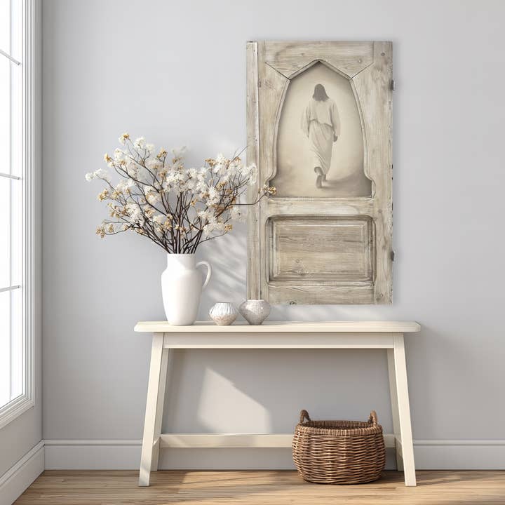 Pequeño Medallón de Puerta - Jesús Caminando para venta al por mayor de Brayden and Brooks