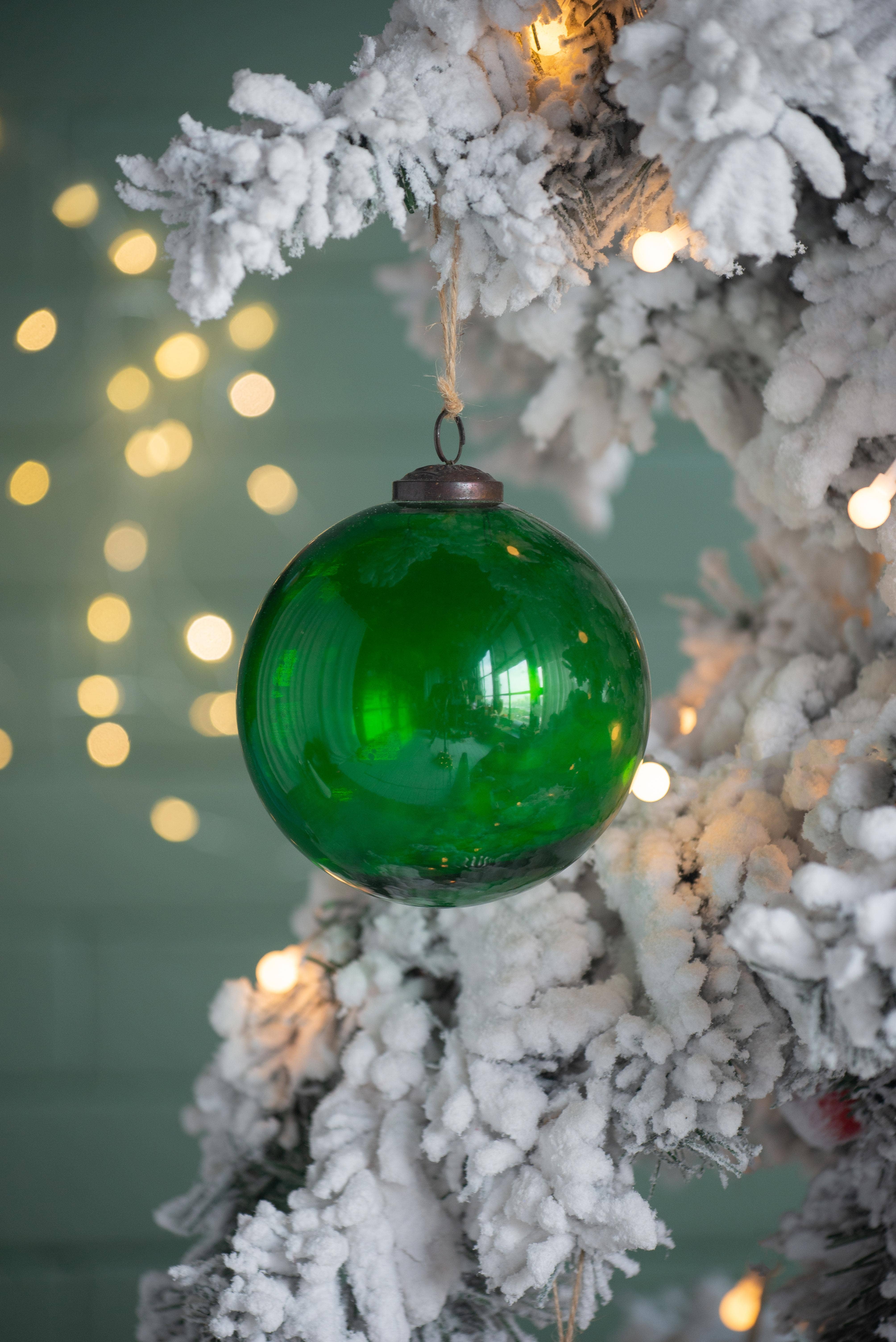 A&B Home Group Inc. - Wholesale Ornament - 5" Green Glass Ornament - Green