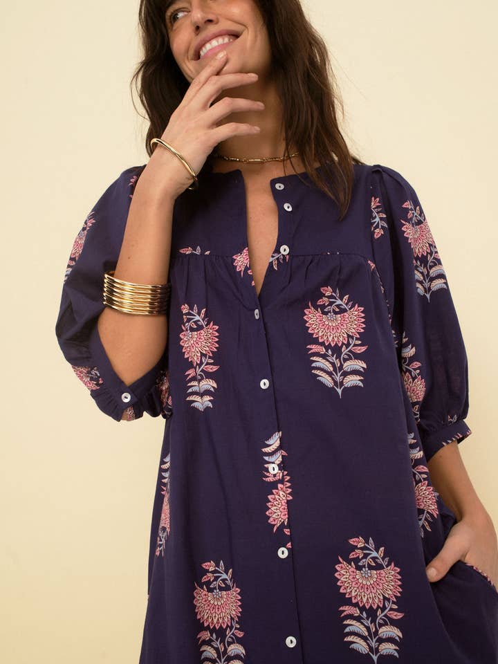 Sonmer Shop USA - Wholesale Dress - Women's - Sofia dress blue