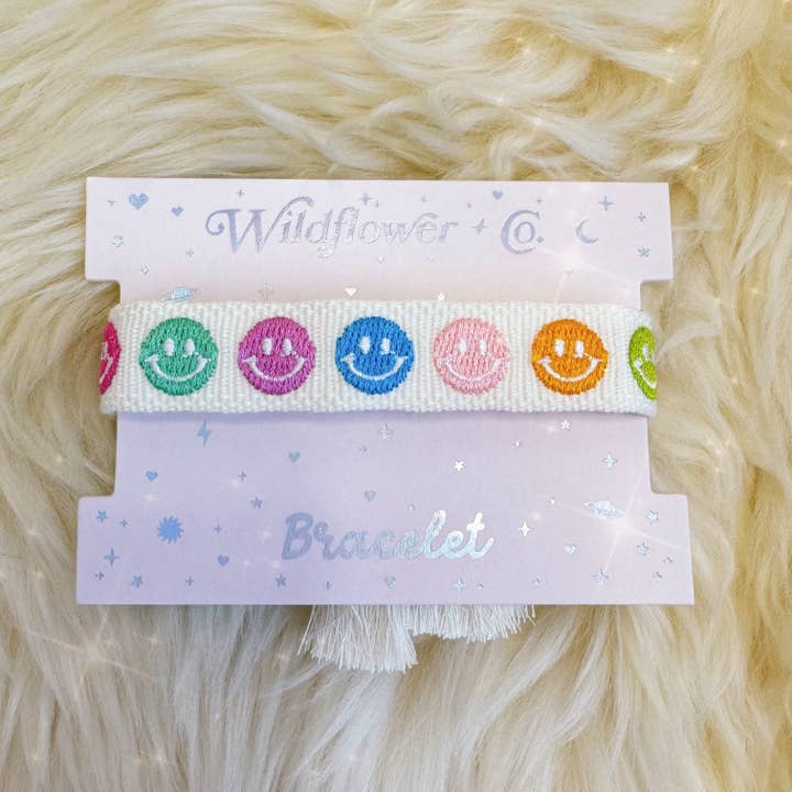 Wildflower + Co. - Wholesale Woven/Braided Bracelet - Embroidered Friendship Bracelets
