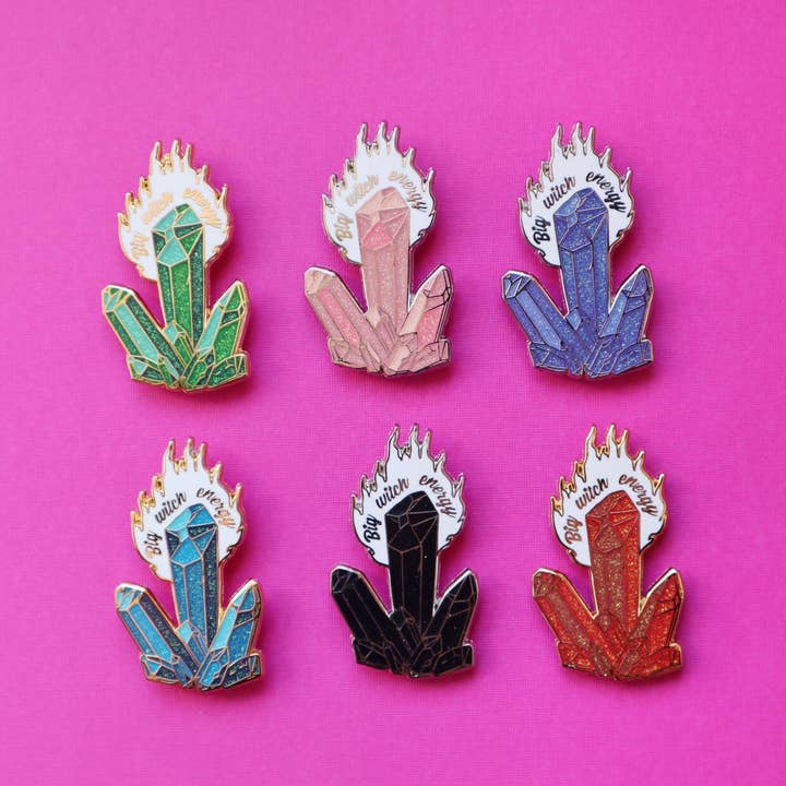 Lady Moon Co.® - Wholesale Lapel Pin/Button - Big Witch Energy Pin4