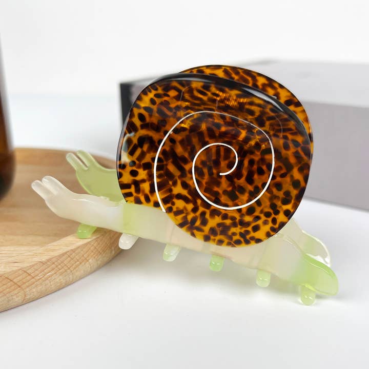 Cute Snail Acetate Hair Clip for wholesale by TheDivaSoap