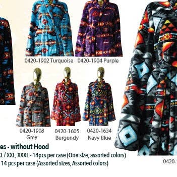 Geometric Robe for wholesale by Silicon Valley Textiles, Inc