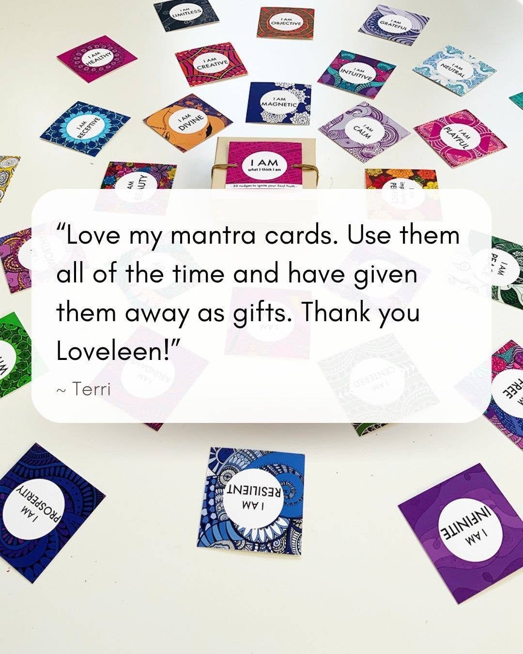 LOVELEEN®️ - Wholesale Tarot Cards - The 'I AM' mantra deck (w/ 30 unique mantras)7