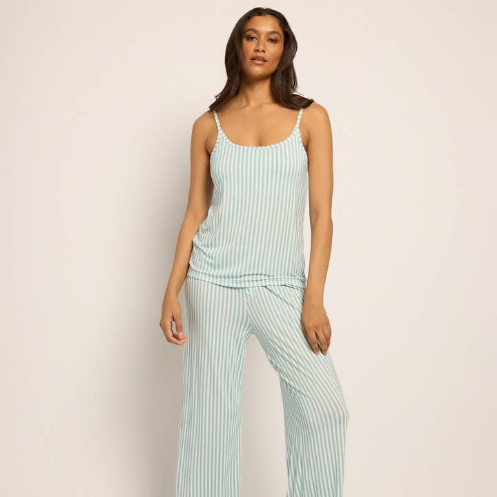 Dusty Blue Shooting Stars Pajama Set for wholesale on Faire0