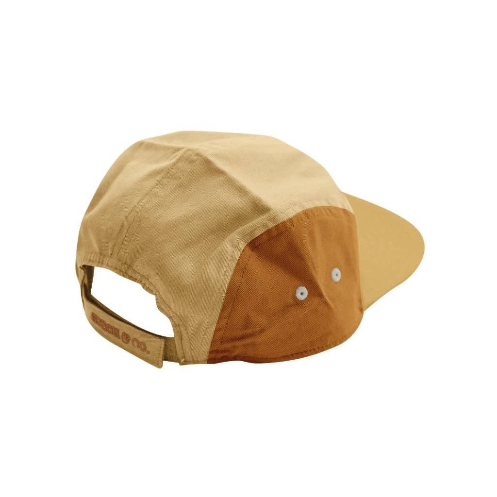 GRECH & CO. - Wholesale Baseball Cap - Kids - 5 Panel Hat | Anti UV GOTS - Mellow Yellow + Sienna | GCO20932