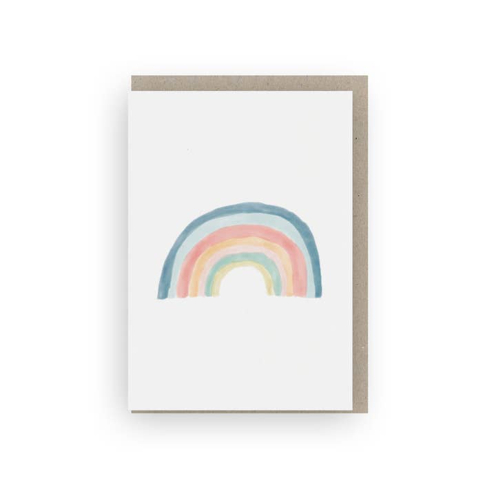 Carte de vœux arc-en-ciel XL | écologique pour la vente par Grafiquelien