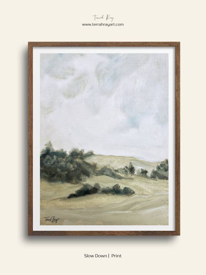 Slow Down - Landscape Art Print for wholesale by Terrah Ray Fine Art Studio