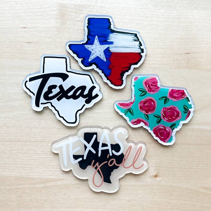 The Sticker Box | Texas Inspired Stickers & Magnets - Wholesale Magnet - Texas Acrylic Magnet – Souvenir & Gift Shop Favorite