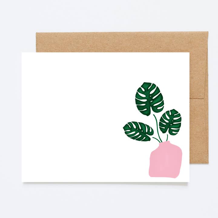 Monstera Notiz - Box Set/Flache Notizkarten für den Großhandel von Shortpockets