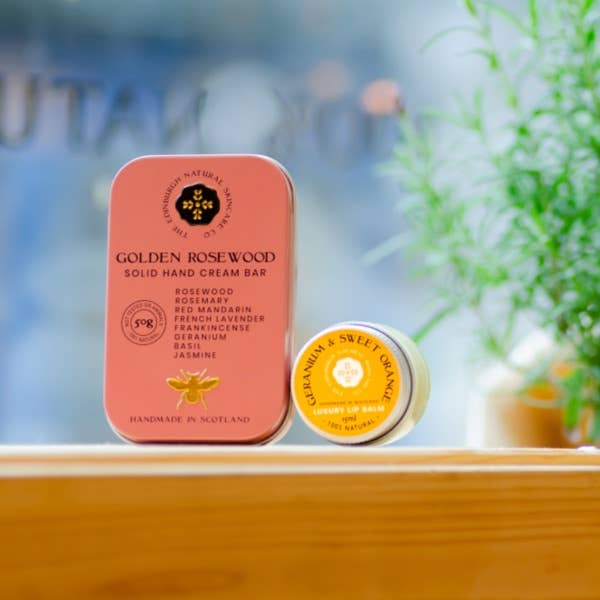 The Edinburgh Natural Skincare Company - Wholesale Bath & Body Set - Small Golden Rosewood Luxury Gift Box4