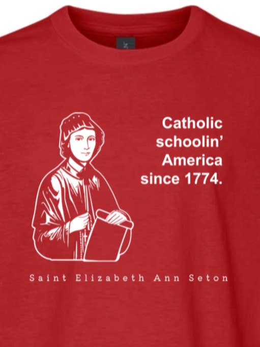 Katholische Schule - St. Elizabeth Ann Seton T-Shirt - Jugend für den Großhandel von Sock Religious