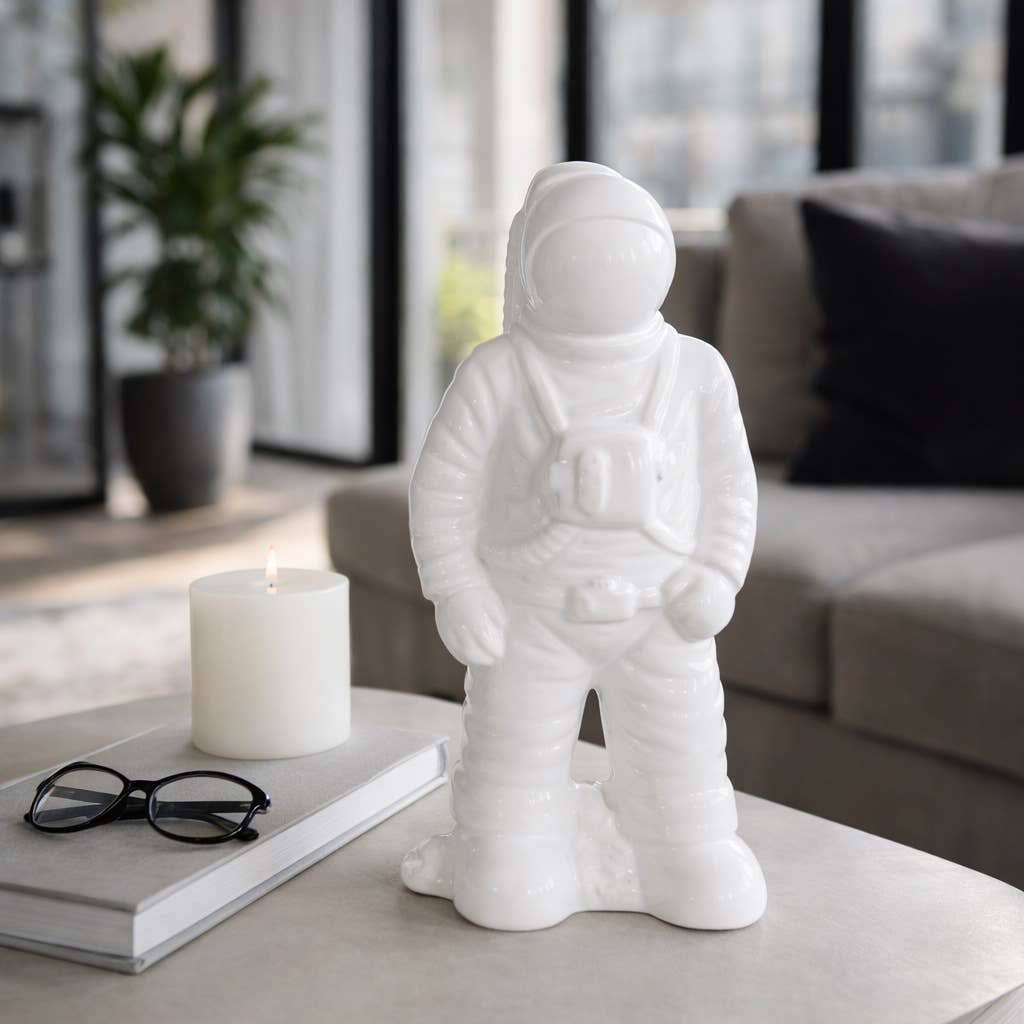 Sagebrook Home - Wholesale Decorative Figurine - Decorative Figurine - White Ceramic Modern Astronaut, 12 in.0