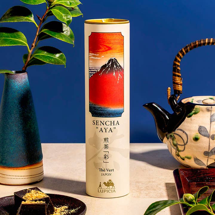 SENCHA AYA UKIYOE – 50 g Dose – Japanischer grüner Tee für den Großhandel von LUPICIA