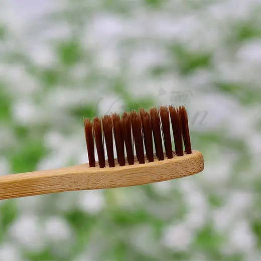 everythingbamboo - Wholesale Toothbrush - 2 X Natural Carbonized Bamboo Toothbrush Antibacterial Environmentally-Friendly2