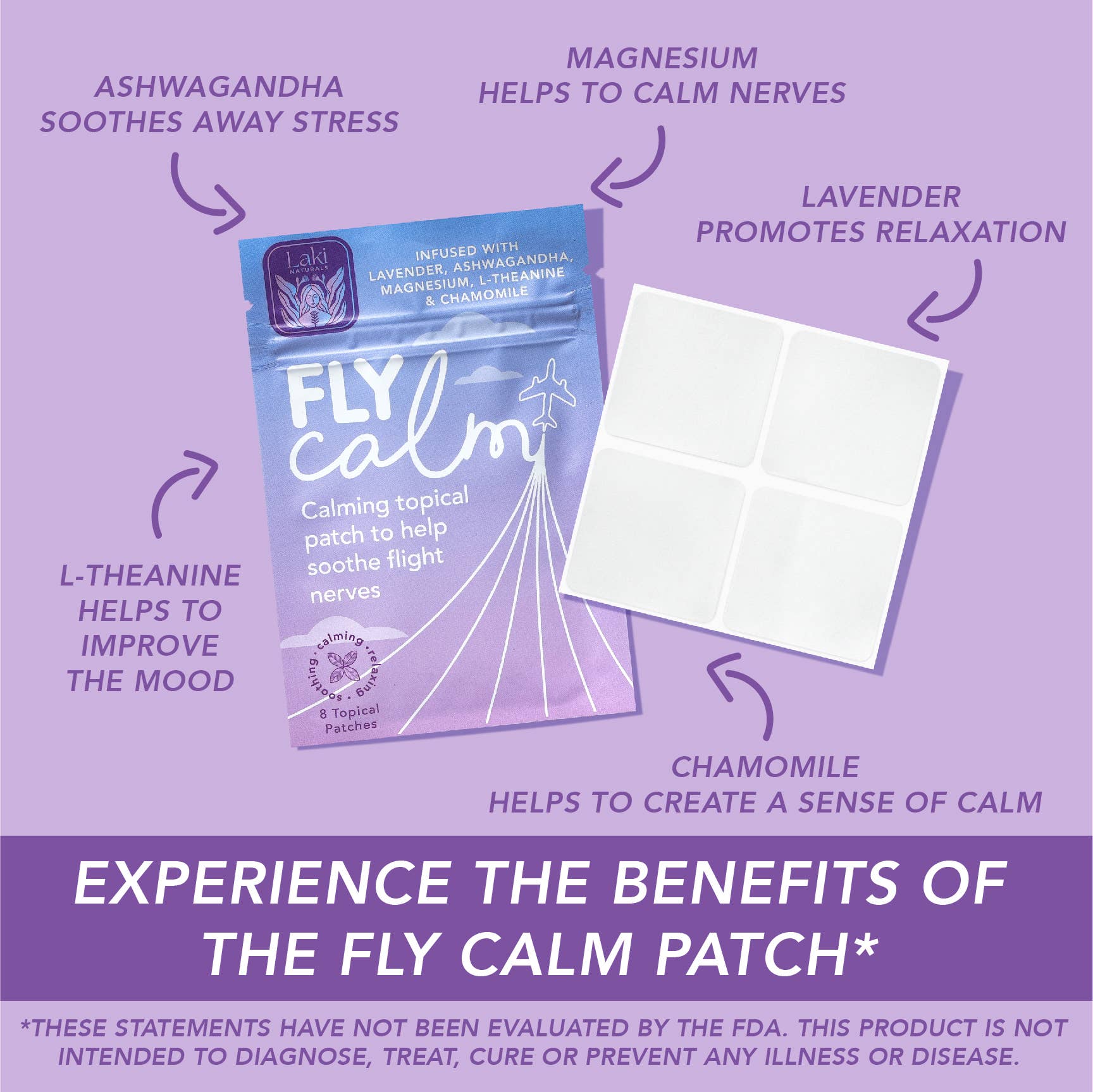 Laki Naturals - Wholesale Travel Set - Fly Calm Patch3