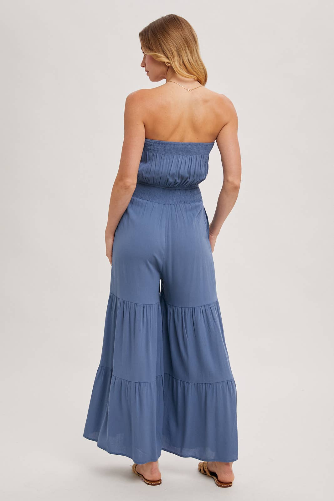 Bluivy – Engroshandel Jumpsuit - Dame – Smocket, lagdelt buksedragt med brede ben19