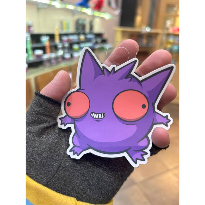 Level 1 Gamers - Wholesale Sticker - Derpy Gengar Sticker - D20 Decal for Dungeons and Dragons