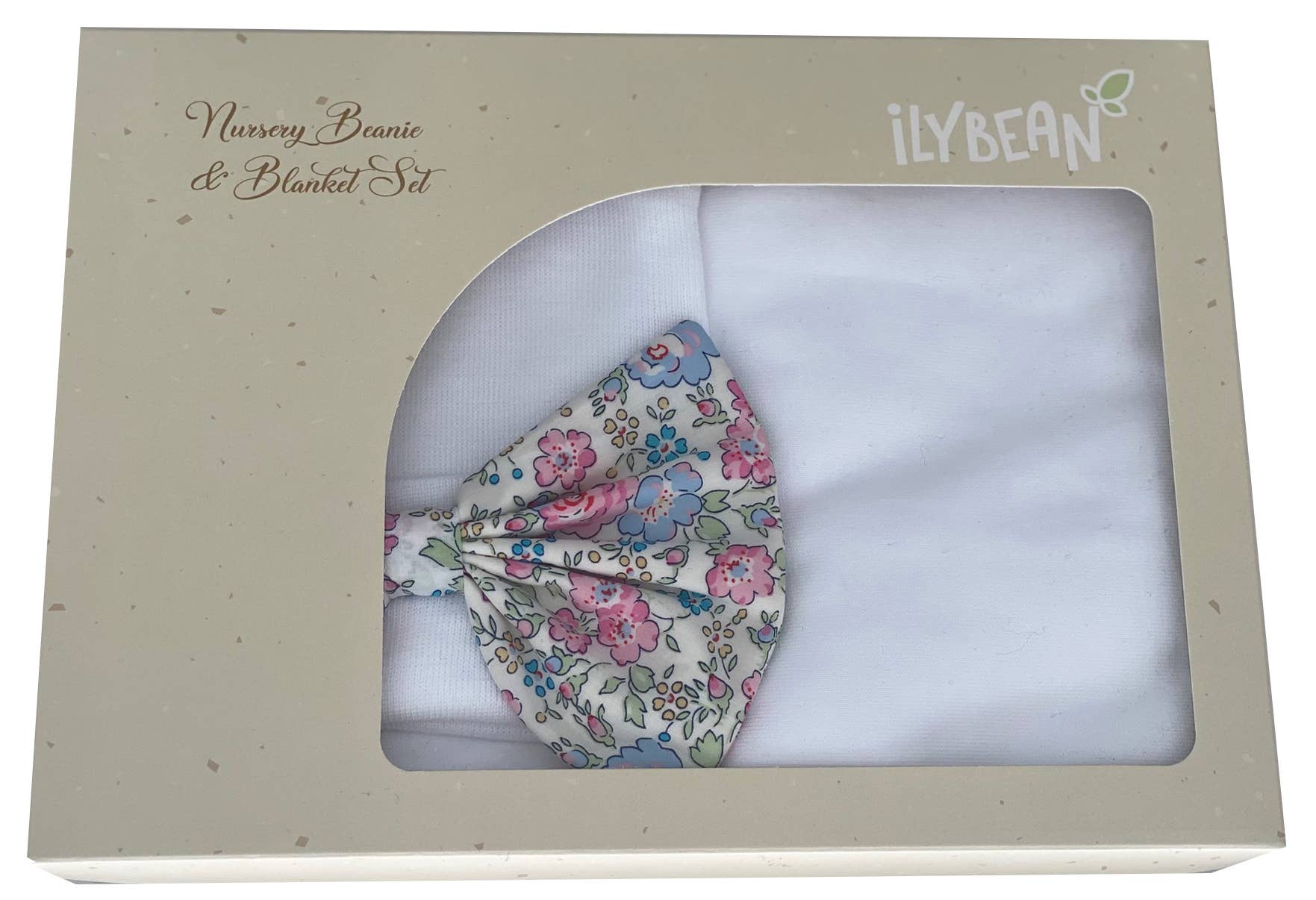 www.ilybean.com - Wholesale New Mom Gift Box/Set - ilybean Fall Floral Hat and Blanket SET1