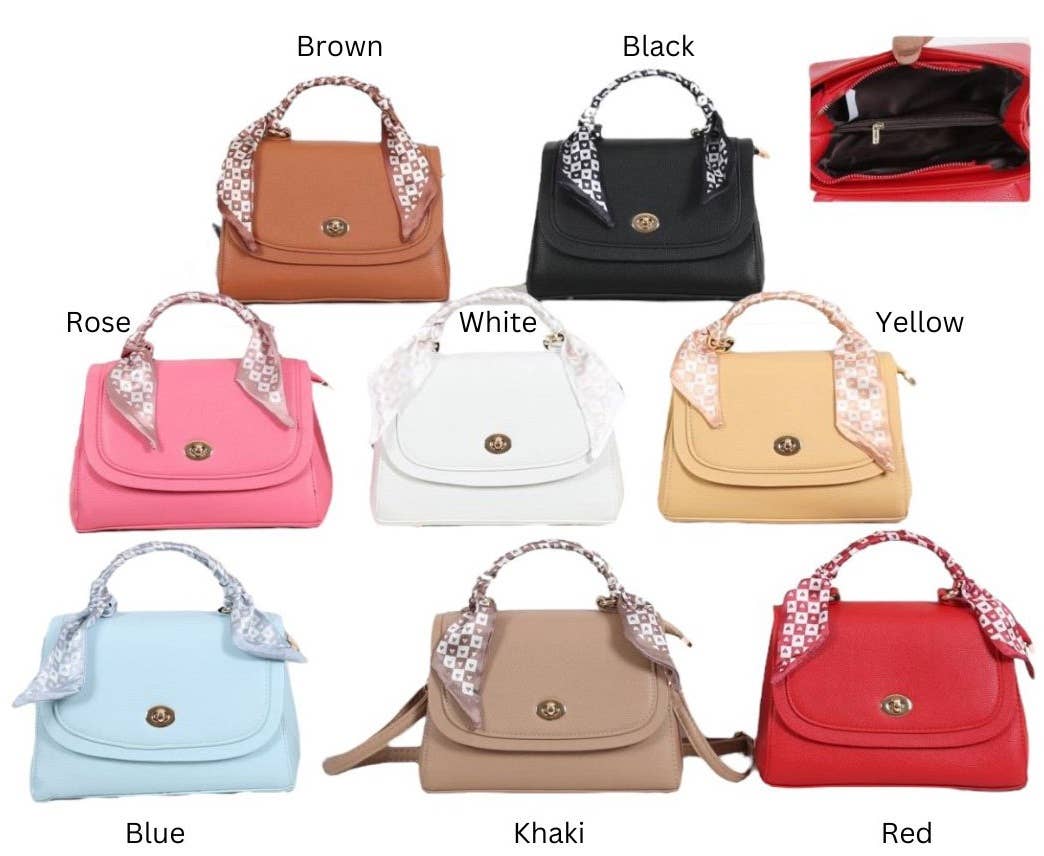 AR New York - Wholesale Crossbody Bag - Women's - 7374 - Fashion Twist Lock Flap Crossbody5