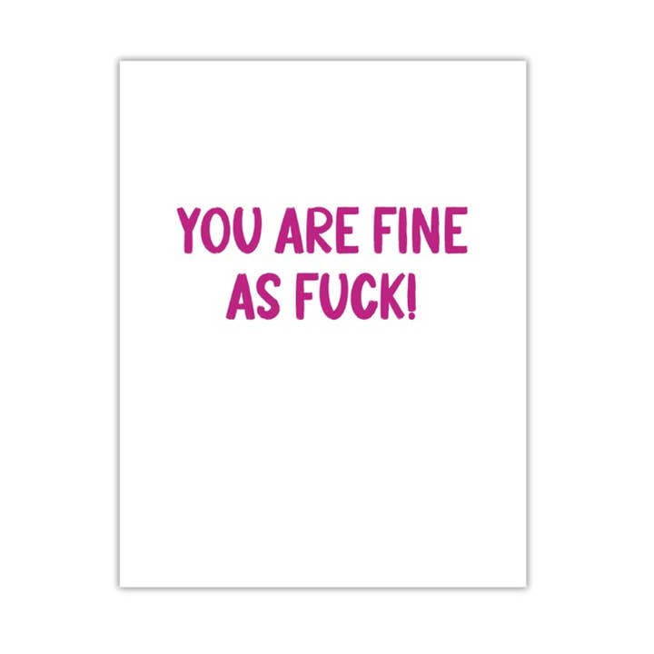 Carte "Tu vas bien" pour la vente par Peace, Love and Sarcasm