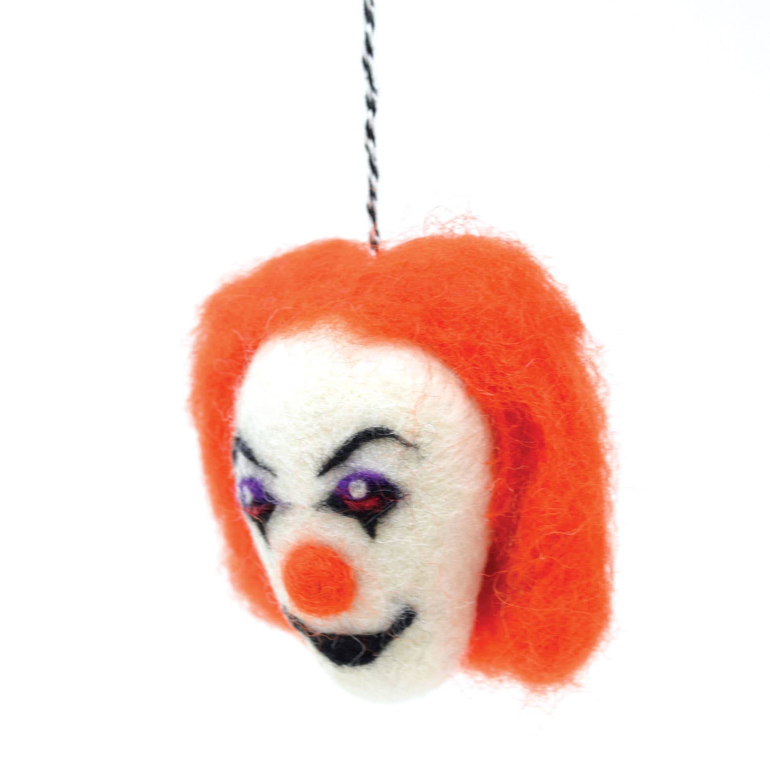 Black Yak Ltd - Wholesale Ornament - Felt Decoration - Clown Halloween Hanging Felt Decoration2