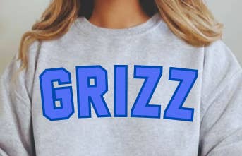The Crown and Cradle Wholesale - Wholesale Graphic Sweatshirt - Women's - GRIZZ