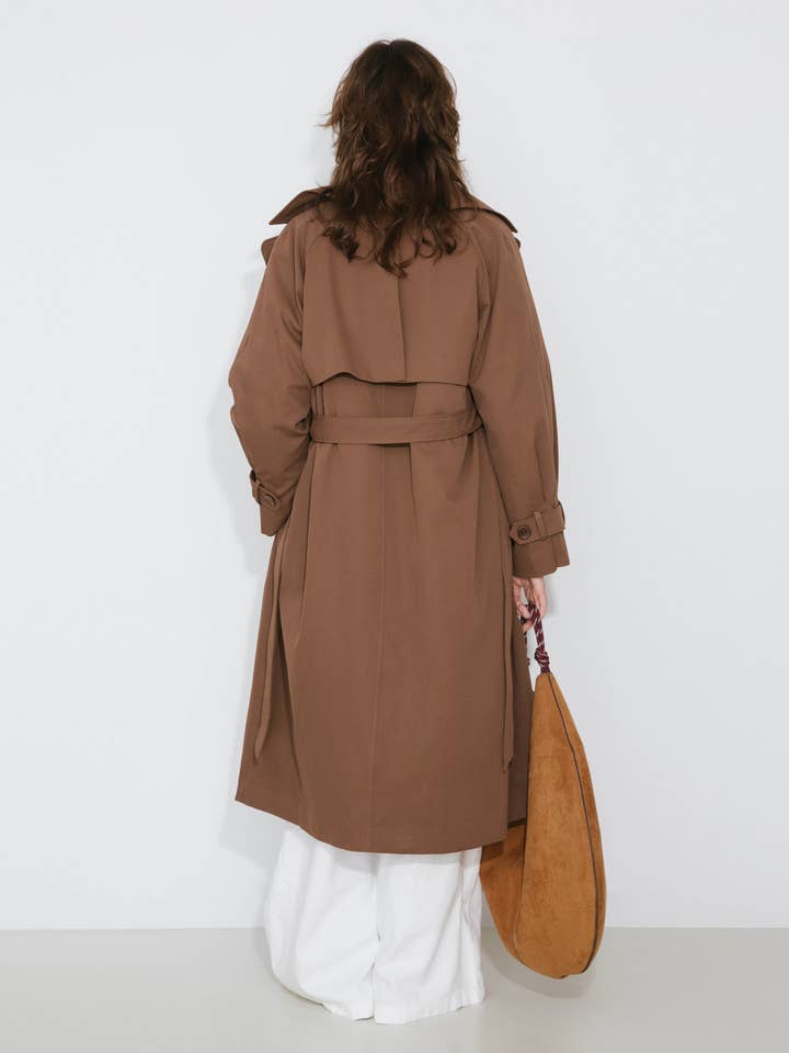 Sienna ONE BY CUBIC Double-Layer Long Trench Coat Style Down Coat for wholesale on Faire11
