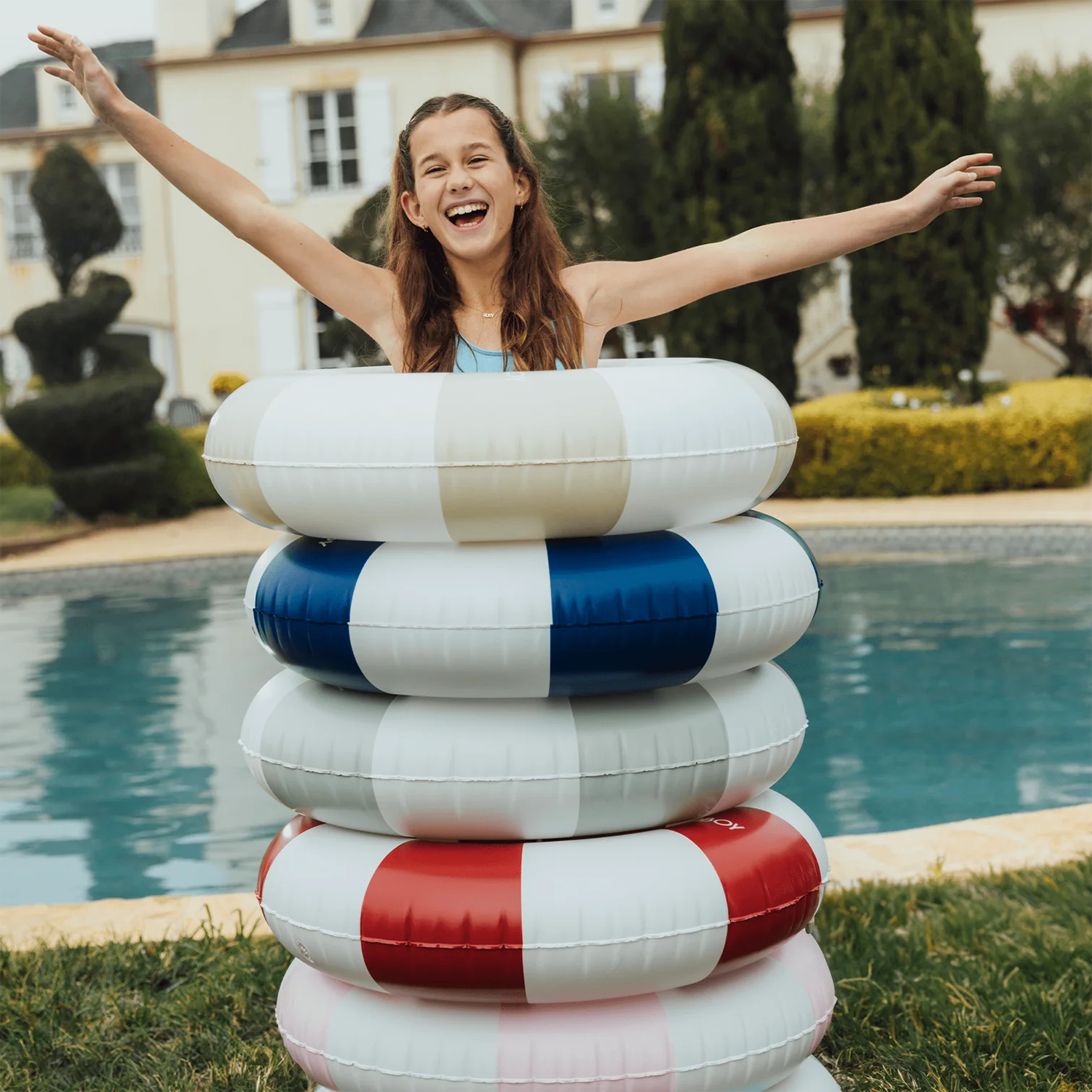 FUNBOY - Wholesale Inflatables - Kids Vintage Tube Float - Tan, 34"2