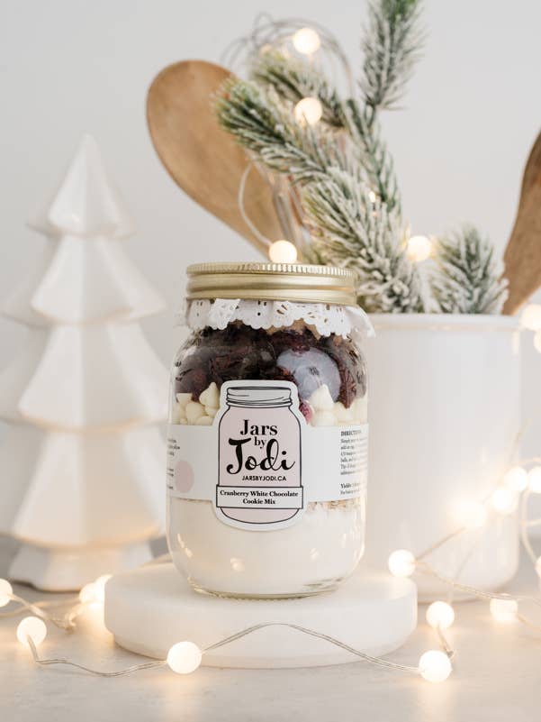 Cranberry White Chocolate Cookie Mix for wholesale by Jars by Jodi