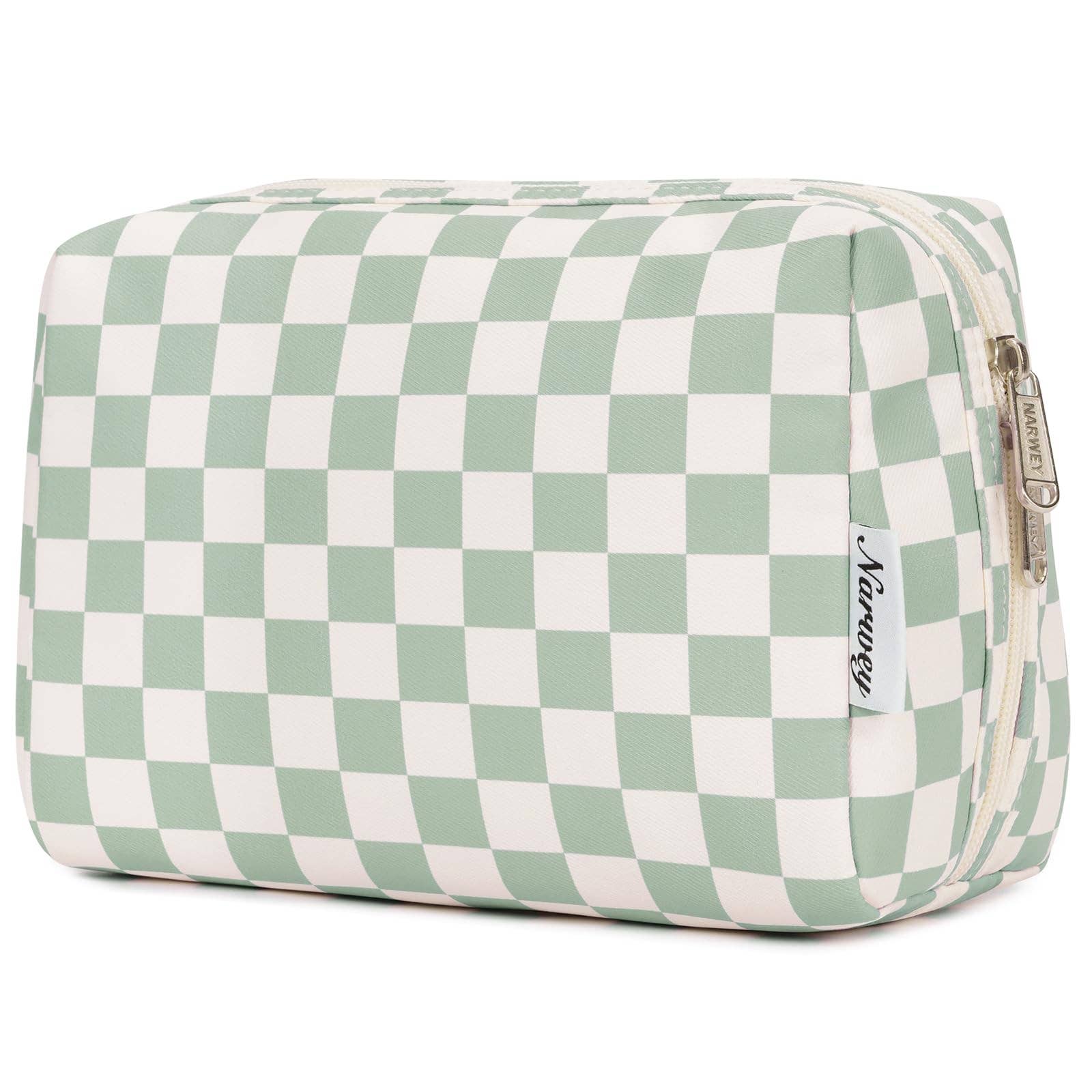 wandf - Wholesale Makeup/Cosmetic Bag - Checkered Makeup Bag Travel Cosmetic Bag Organizer Toiletry30