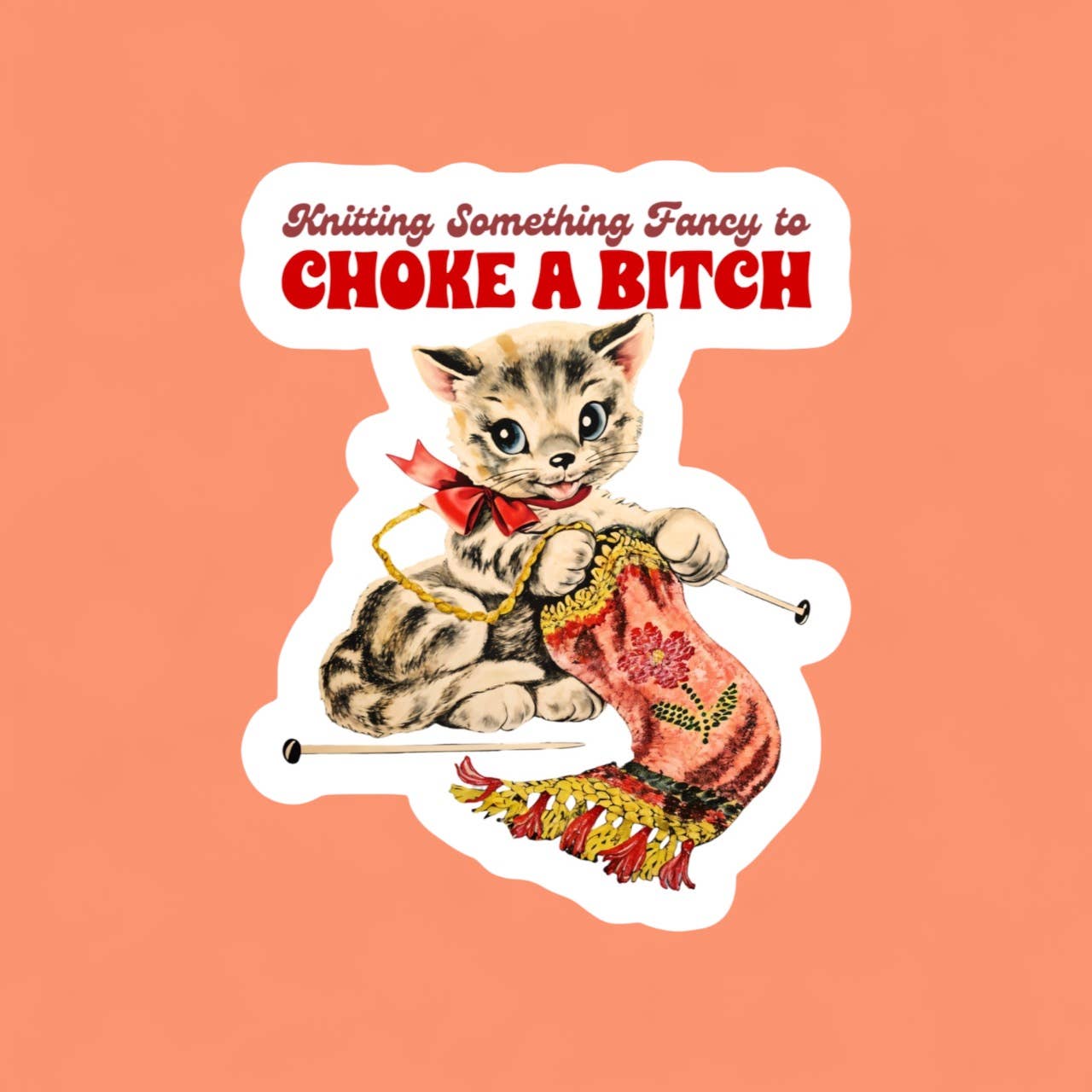 Ace the Pitmatian Co – wholesale Klistermärke – Stickning av något speciellt kattklistermärke