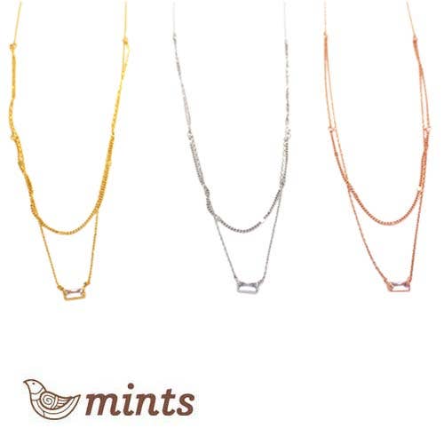 RECTANGULAR CZ PEND MULTI NL PACK for wholesale by Fabienne