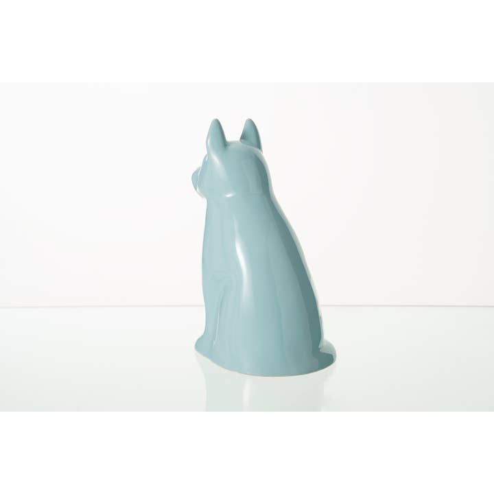 Pulvis Art Urns – wholesale Husdjursurna/minneslåda – "Barkley" Djururna för Hund - Babyblå | Keramik