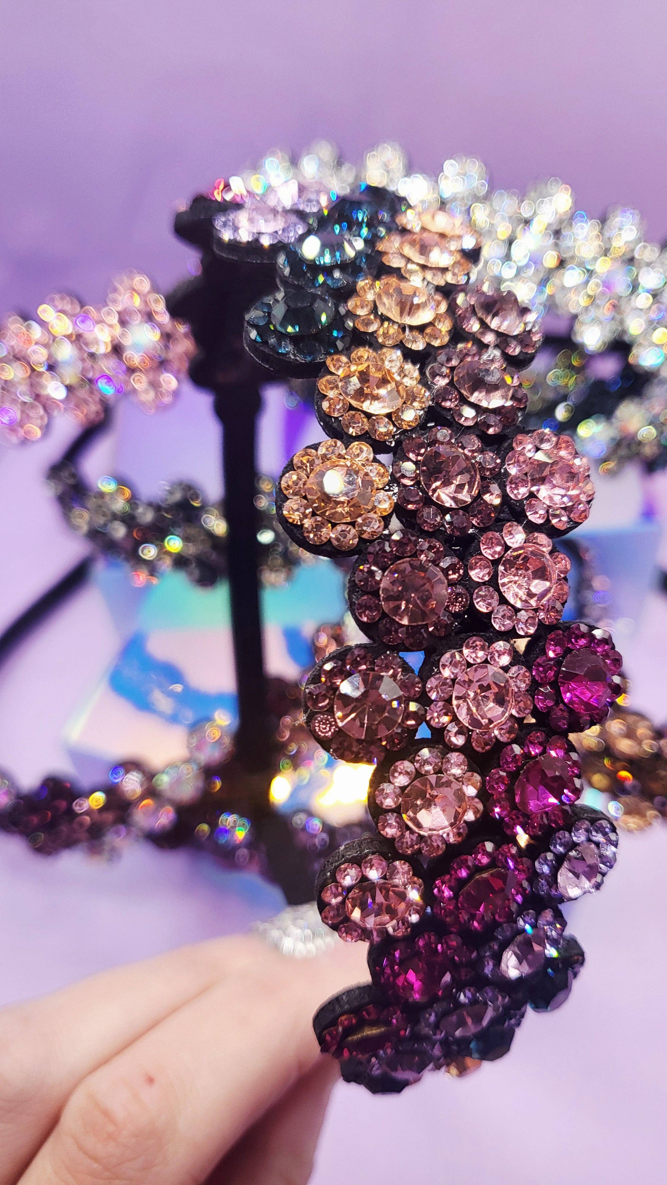 Arya Jewellery Wholesale – wholesale Pannband - Dam – Vacker blomkristallhårband10