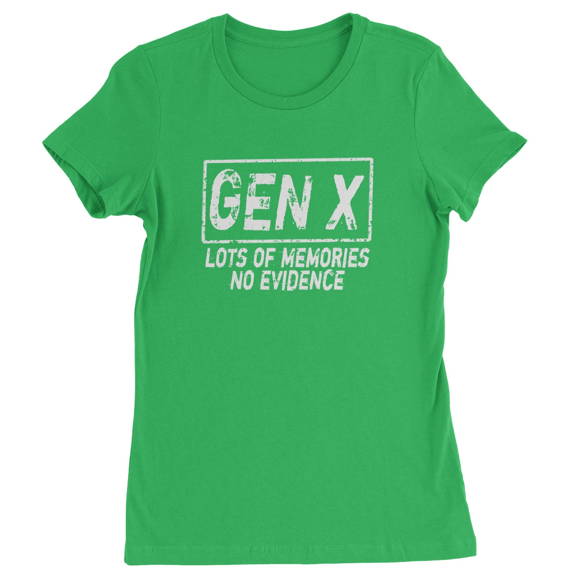 Expression Tees - Wholesale Screen Printed T-Shirt - Women's - Gen X Lots of Memories No Evidence Nostalgia Womens T-shirt5