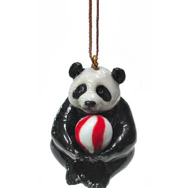 Mini estatueta de porcelana Ornament Panda Northern Rose por atacado de Little Critterz
