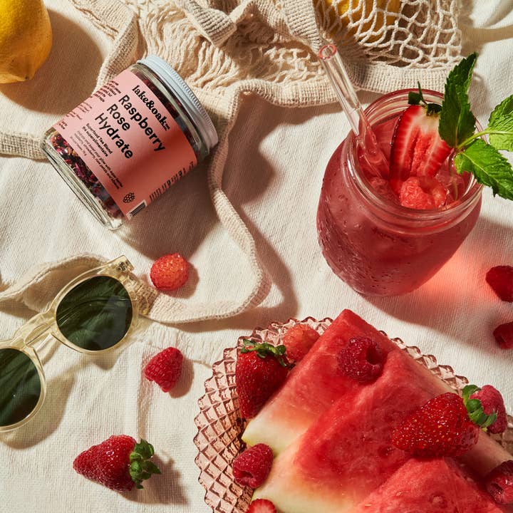 Lake & Oak Tea Co. - Wholesale Health/Detox Tea - Raspberry Rose Hydrate - Superfood Tea Blend2