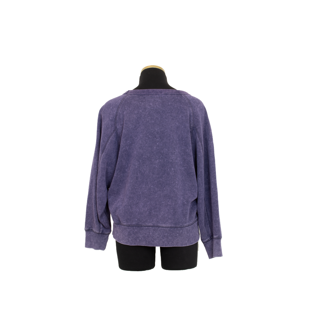 Maskdanna by Califortunate - Wholesale Graphic Sweatshirt - Women's - Abraham's 'Vote Abes' Sweater Purple1