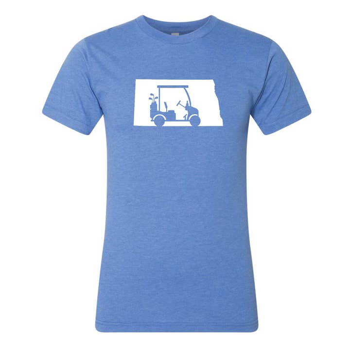 T-shirt pour voiturette de golf Dakota du Nord pour la vente par Wheatheadz