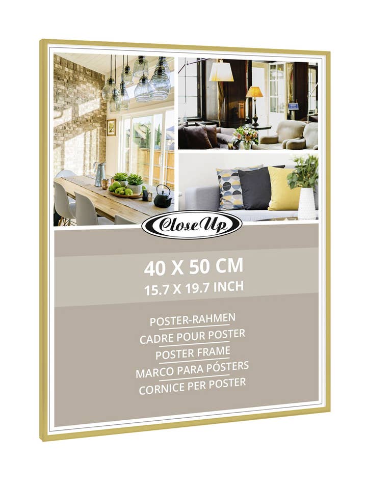 Close Up Plakatramme 40 x 50 cm Guld for engroshandel hos Close Up GmbH