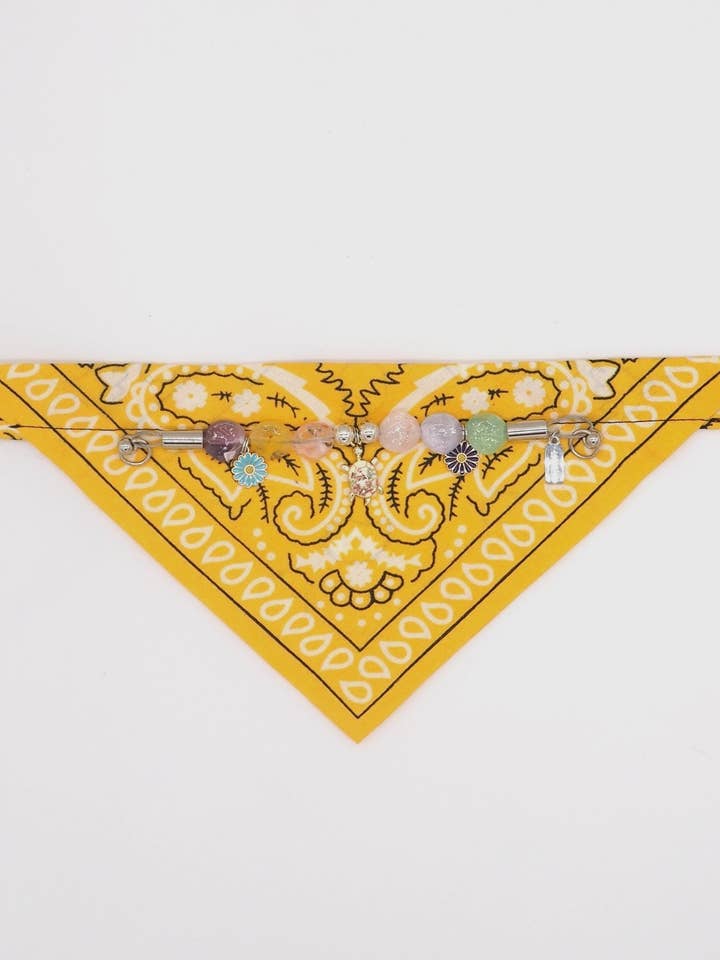 Yellow Arizona bandana-collar for dogs and cats for wholesale by Aura