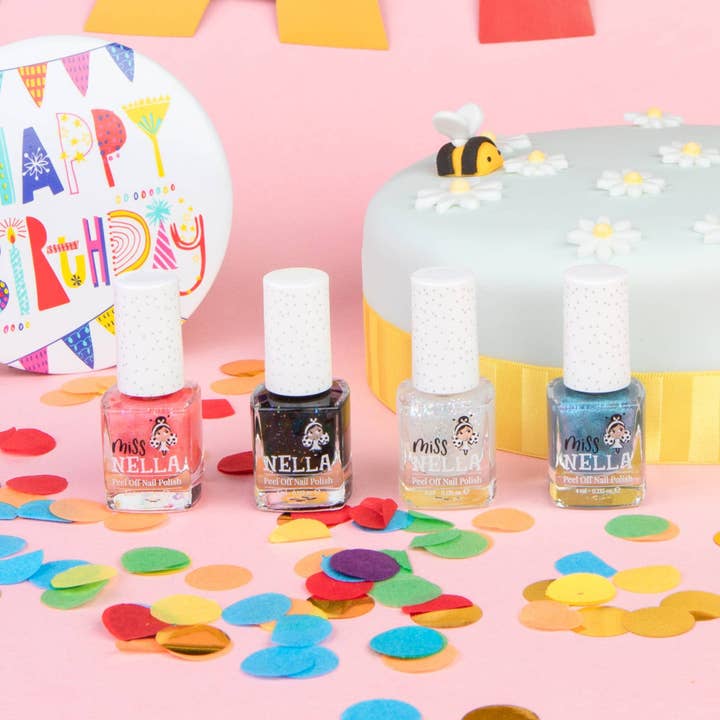 Pack de Colección de Fiesta de 4 Esmaltes de Uñas para venta al por mayor de Miss Nella and LAV Kids