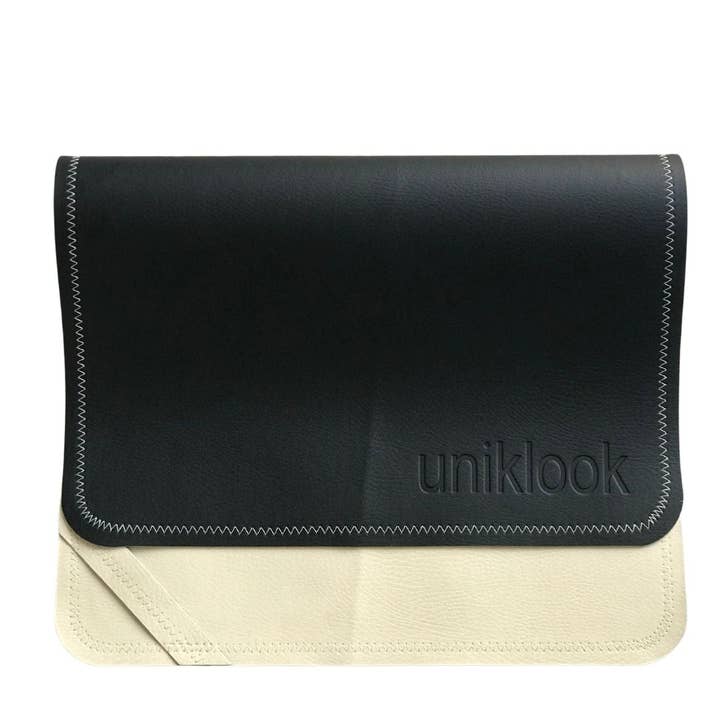 Uniklook - Vente Matelas/tapis à langer – bébé - Mini tapis en cuir végétalien Raven+ Blanc1