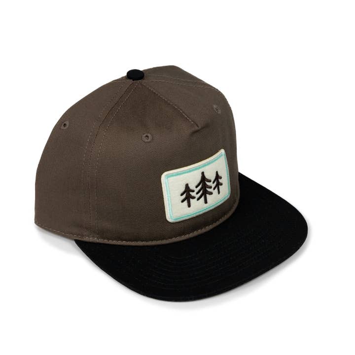 TriPine Felt Patch Classic Snapback Hat for wholesale by TriPine