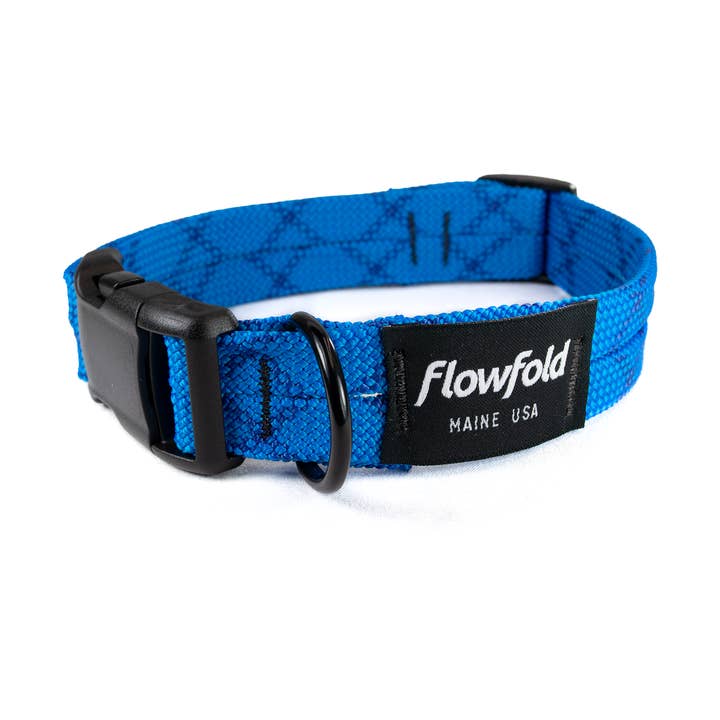 Flowfold – wholesale Halsband - Hund – Återvunnet Klättring Rope Hundhalsband - Blå